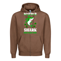 Chestnut Mother Shark Doo Doo Doo Zipper Hoodie - Bettercallsaul