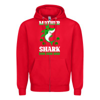 Red Mother Shark Doo Doo Doo Zipper Hoodie - Bettercallsaul