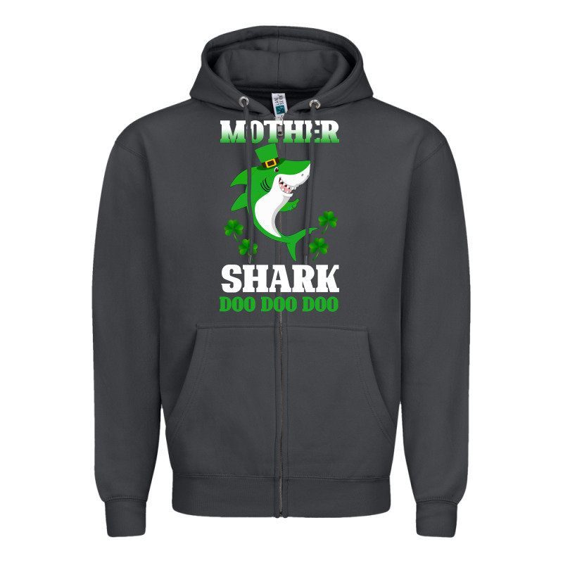 Mother Shark Doo Doo Doo Zipper Hoodie by Bettercallsaul | Teevron