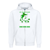 White Mother Shark Doo Doo Doo Zipper Hoodie - Bettercallsaul