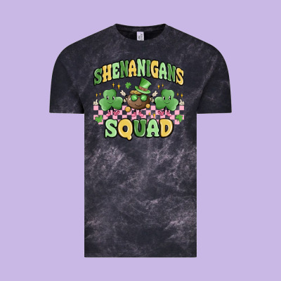 Shenanigans Squad Vintage Tee Designed By Maliassmallbusiness