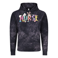 Cloud Black easter nurse Vintage Hoodie - MaliasSmallBusiness