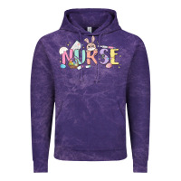 Cloud Purple easter nurse Vintage Hoodie - MaliasSmallBusiness