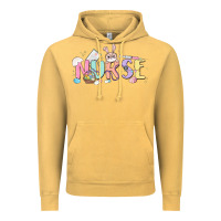 Vintage Mustard easter nurse Vintage Hoodie - MaliasSmallBusiness