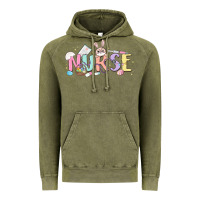 Vintage Olive easter nurse Vintage Hoodie - MaliasSmallBusiness