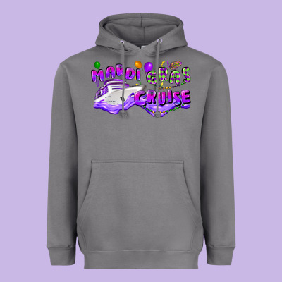 Mardi Gras Cruise Heavyweight Hoodie Designed By Cowgirlartshop