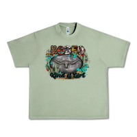 Oil Green rodeo kind of girl Urban Heavy Tee - MaliasSmallBusiness