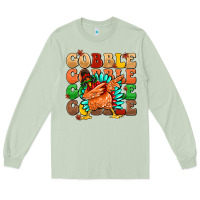 Matcha gobble gobble gobble gobble turkey Long Sleeve Tee - MaliasSmallBusiness