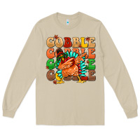 Mushroom gobble gobble gobble gobble turkey Long Sleeve Tee - MaliasSmallBusiness