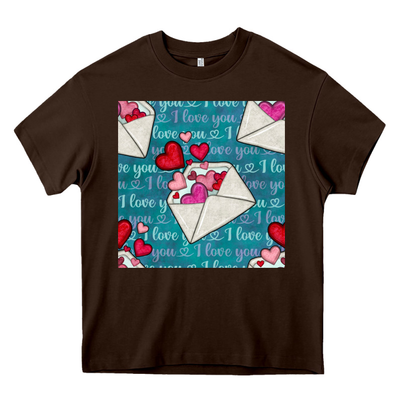 Valentines Day Envelope With Hearts Heavy Core Tee by BundleAndBundleShop | Teevron