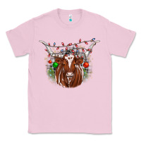 Bubblegum Pink christmas  texas longhorn Classic Tee - JahusDesignShop