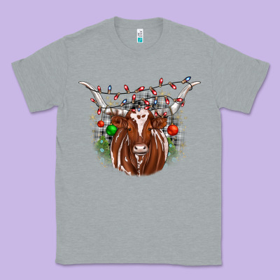 Christmas  Texas Longhorn Classic Tee Designed By Jahusdesignshop