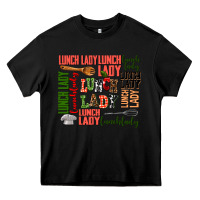 Black lunch lady Heavy Core Tee - AdoDesignShop