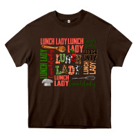 Chocolate Brown lunch lady Heavy Core Tee - AdoDesignShop