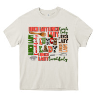 Cream lunch lady Heavy Core Tee - AdoDesignShop