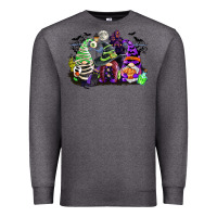 Charcoal Heather halloween gnome Premium Sweatshirt - CowGirlArtShop