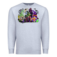 Heather Grey halloween gnome Premium Sweatshirt - CowGirlArtShop