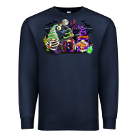 Navy halloween gnome Premium Sweatshirt - CowGirlArtShop