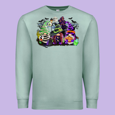 Halloween Gnome Premium Sweatshirt Designed By Cowgirlartshop