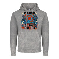 Cloud Rock dream' in red white and blue Vintage Hoodie - MaliasSmallBusiness