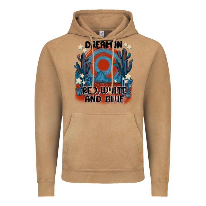 Dream' In Red White And Blue Vintage Hoodie by MaliasSmallBusiness | Teevron