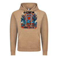 Vintage Coffee dream' in red white and blue Vintage Hoodie - MaliasSmallBusiness