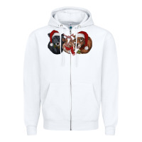 White christmas heifers Zipper Hoodie - RanaPortraitStore
