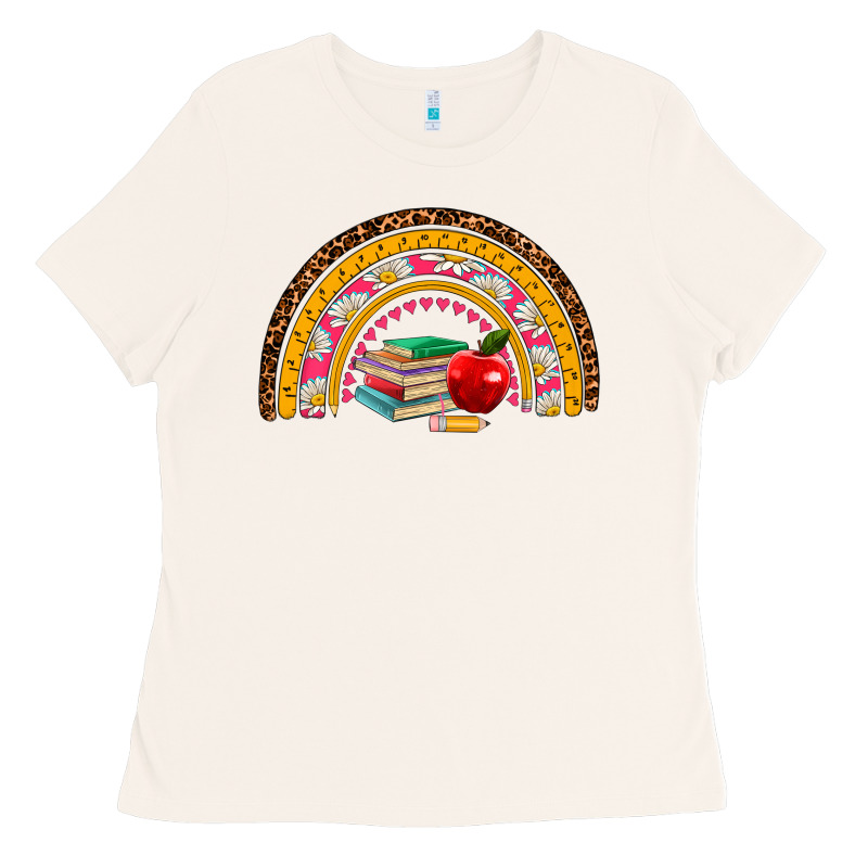 Back To School Rainbow Ladies Tee by AdoDesignShop | Teevron