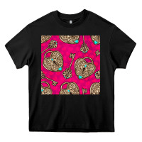 Black valentines day lock and key seamless pattern Heavy Core Tee - BundleAndBundleShop