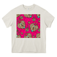 Cream valentines day lock and key seamless pattern Heavy Core Tee - BundleAndBundleShop