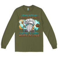 Army Green A Pinch Of Patience a Das Of Kindness Long Sleeve Tee - MaliasSmallBusiness