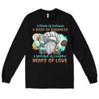 Black A Pinch Of Patience a Das Of Kindness Long Sleeve Tee - MaliasSmallBusiness