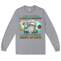 Heather Grey A Pinch Of Patience a Das Of Kindness Long Sleeve Tee - MaliasSmallBusiness