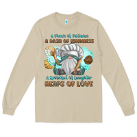 Mushroom A Pinch Of Patience a Das Of Kindness Long Sleeve Tee - MaliasSmallBusiness