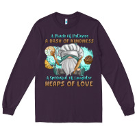 Plum A Pinch Of Patience a Das Of Kindness Long Sleeve Tee - MaliasSmallBusiness