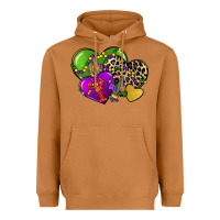 Meerkat mardi gras hearts cg (1) Heavyweight Hoodie - CowGirlArtShop