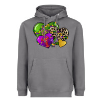 Storm mardi gras hearts cg (1) Heavyweight Hoodie - CowGirlArtShop