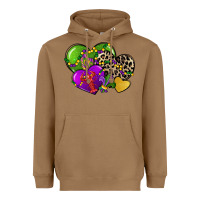 Toasted Coconut mardi gras hearts cg (1) Heavyweight Hoodie - CowGirlArtShop
