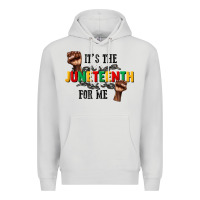 Dove Grey its the juneteenth for me Premium Hoodie - CowGirlArtShop