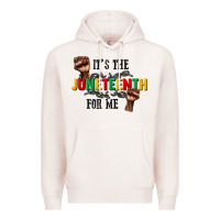 Pale Pink its the juneteenth for me Premium Hoodie - CowGirlArtShop