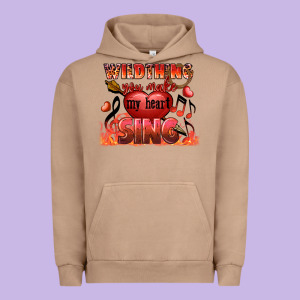 Valentine's Day Wild Thing You Make My Heart Sing Urban Hoodie Designed By Fadigitalartstudio
