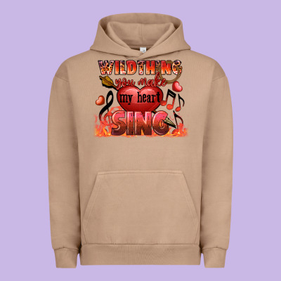 Valentine's Day Wild Thing You Make My Heart Sing Urban Hoodie Designed By Fadigitalartstudio