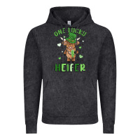 Vintage Black one lucky heifer Vintage Hoodie - MaliasSmallBusiness