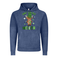 Vintage Denim one lucky heifer Vintage Hoodie - MaliasSmallBusiness