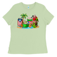 Matcha puerto rico coffee cups Ladies Tee - AdoDesignShop