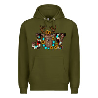 Army Green christmas joy Premium Hoodie - JahusDesignShop