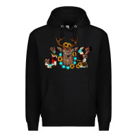 Black christmas joy Premium Hoodie - JahusDesignShop