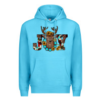 Ocean Blue christmas joy Premium Hoodie - JahusDesignShop