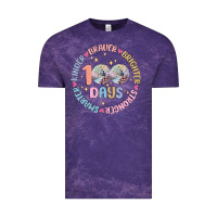 Cloud Purple 100 days of school Vintage Tee - MaliasSmallBusiness