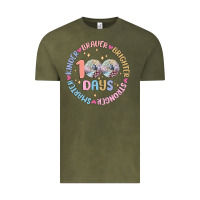 Vintage Olive 100 days of school Vintage Tee - MaliasSmallBusiness